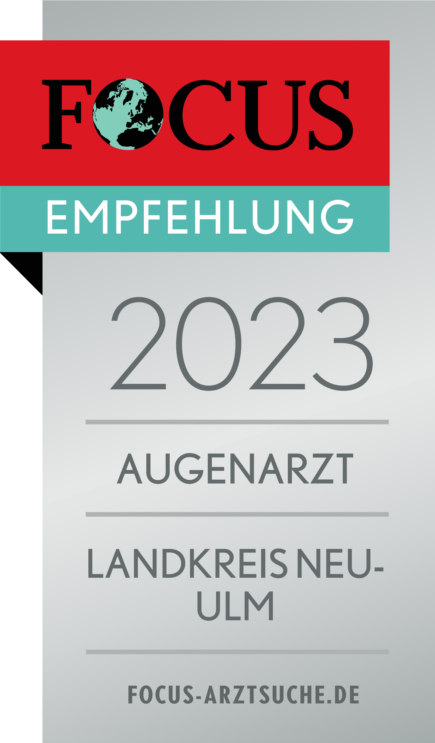FOCUS Empfehlung 2023 Augenarzt Landkreis Neu-Ulm