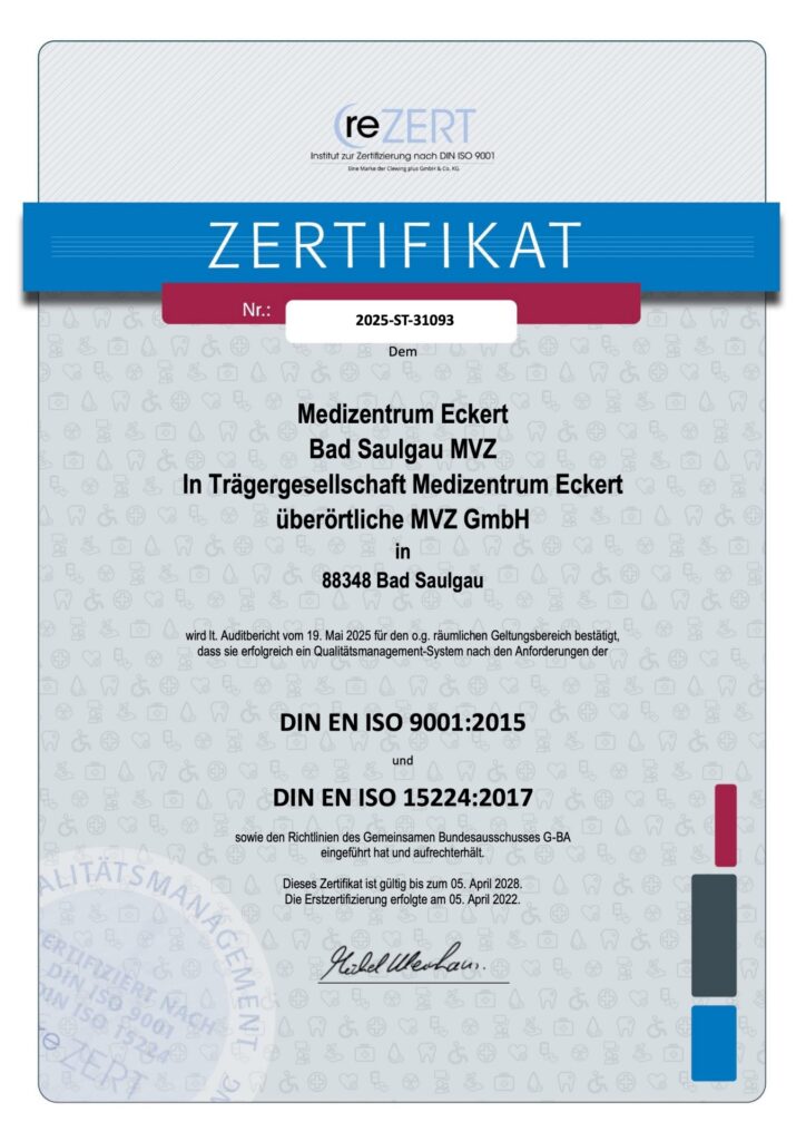 Zertifikat Bad Saulgau