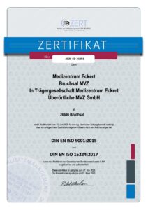 Zertifikat Bruchsal