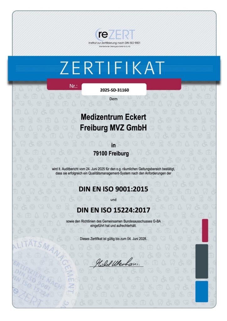 Zertifikat Freiburg