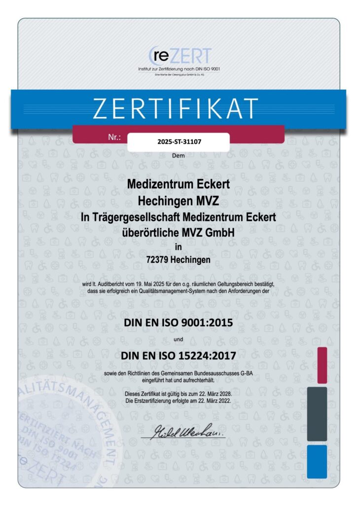 Zertifikat Hechingen