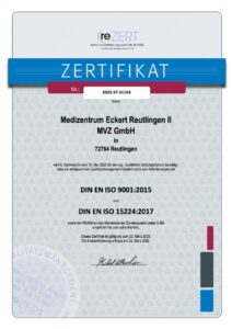Zertifikat Reutlingen II