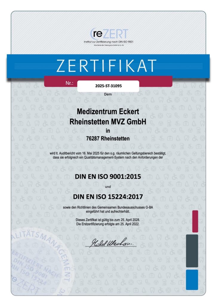 Zertifikat Rheinstetten