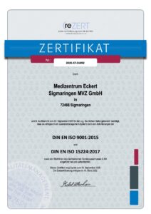 Zertifikat Sigmaringen