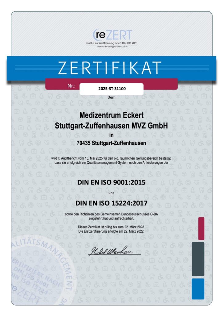 Zertifikat Stuttgart-Zuffenhausen